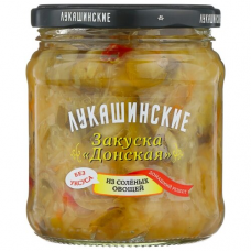 Лукашинские 361 Закуска Донская из солёных овощей и сладким перцем 420гр