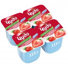 Йогуртер Чудо молочно-сливочный 115 гр. 2,5% Клубника