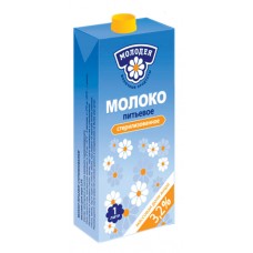 Молоко Молодея (Беларусь) 1л 3,2%