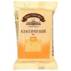 Сыр Брусок Брест-Литовский Классический 45% 200гр