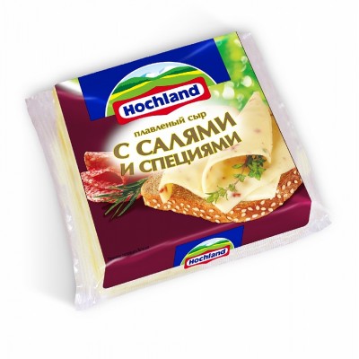 Сыр Хохланд ТОСТ 150гр Салями/Специи