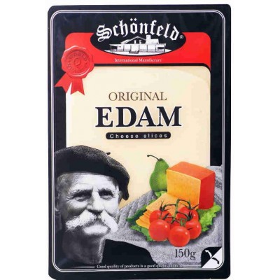 Сыр-Нарезка Schonfeld 45% Эдам 150гр