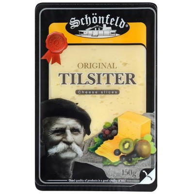 Сыр-Нарезка Schonfeld 45% Тильзитер 150гр