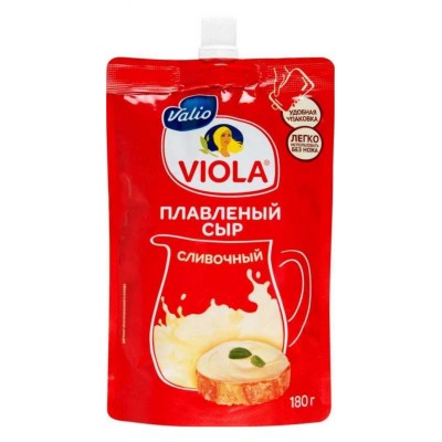 Сыр Виола сливочный дой-пак 45% 180гр